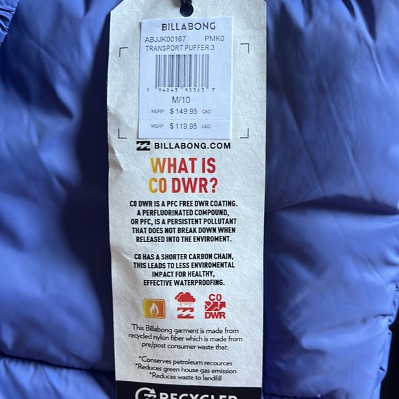 Billabong puffer coat - Picture 11 of 12